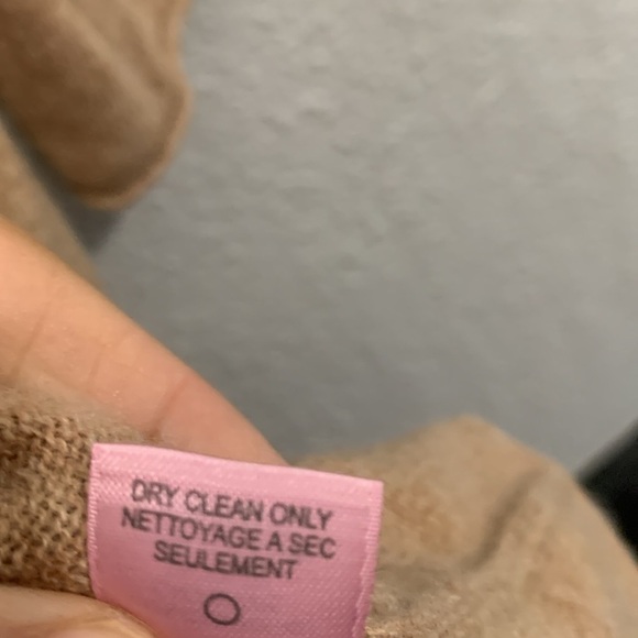 Calypso St. Barth 100% Cashmere Open Cardigan Tan/Camel Ling Sleeve size M - Picture 4 of 6